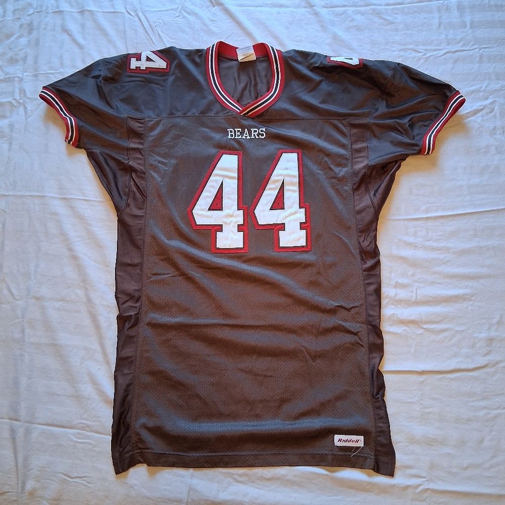 VTG Y2K 2000s Riddell High School Brown Bears # 44 Football Jersey Adult XL
